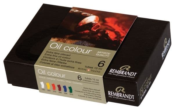 Rembrandt oljefärg startset | 6 st