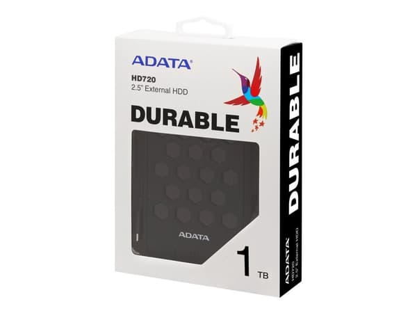 ADATA HD720 - Hårddisk - 1 TB - extern (portabel) - USB 3.0 - svart