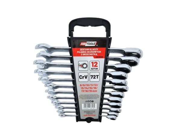 AWTOOLS LOCKWHEEL-avaimet räikkäsarjalla SET 12 kpl. 8-19 mm