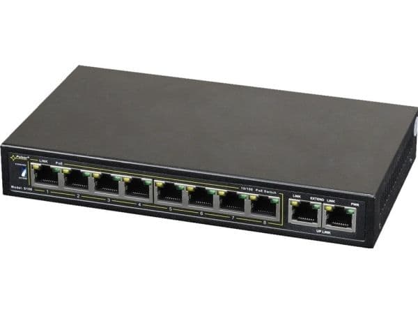 PULSAR S108, Fast Ethernet (10/100), Strøm over Ethernet (PoE)