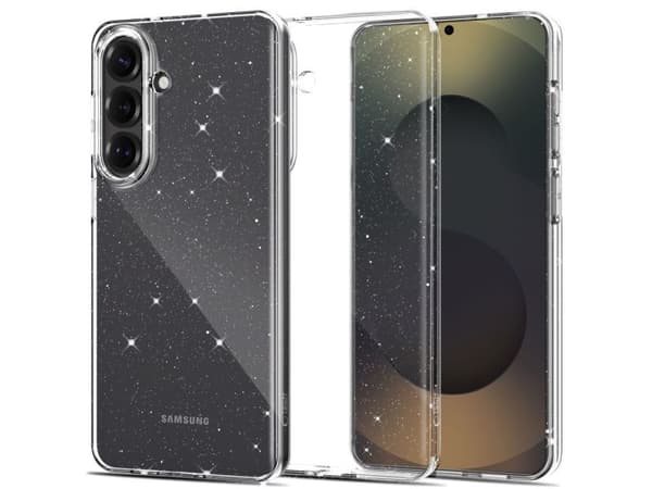 Tech-Protect FlexAir Case for Samsung Galaxy S26+ - Clear and Glitter