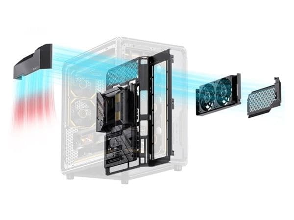 Jonsbo X400 Datorchassi, Midi-Tower, ATX, härdat glas - Grå
