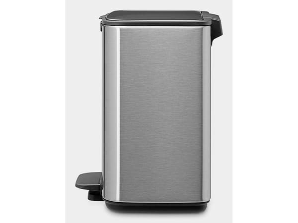 Brabantia Bo, 4 l, Rektangulär, Stål, Stål, Plast, Pedal