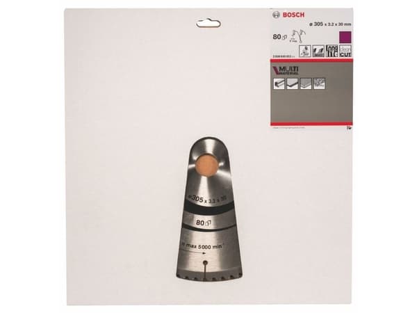 Bosch Multi Material - Sirkelformet sagblad - for multiformål - 305 mm - 80 tenner