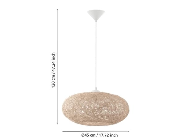 EGLO CAMPILO PENDEL Ø450 BEIGE