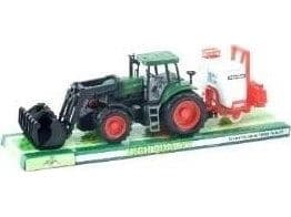 Liten traktor med sprøyte og skuff 60755
