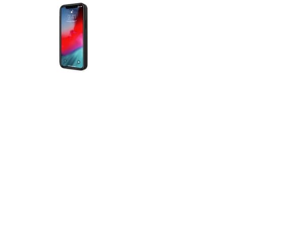 BMW lær perforert deksel for iPhone 12 / iPhone 12 Pro - svart