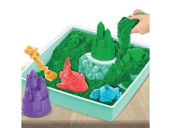 Kinetic Sand sandlådeset - grön