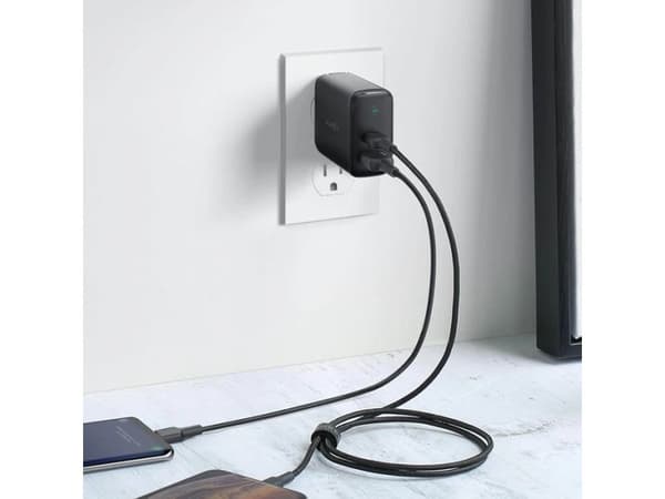 PA-D3 nätladdare 2xUSB PD 60W 5,4A (USB-A + USB-C)