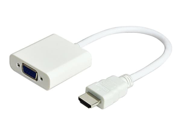 MicroConnect - Videokonverter - HDMI - VGA - hvit