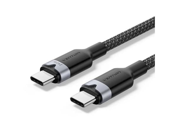 Kabel USB-C do USB-C 2.0 PD 3.1 Vention 5A 240W 1m czarny