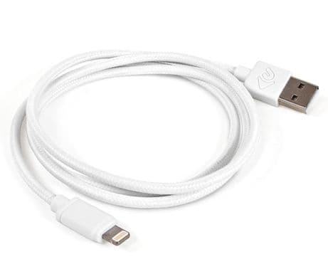 OWC NWTCBLUSBL1MW, 1 m, Lightning, USB A, Vit, iPhone, iPad, iPod