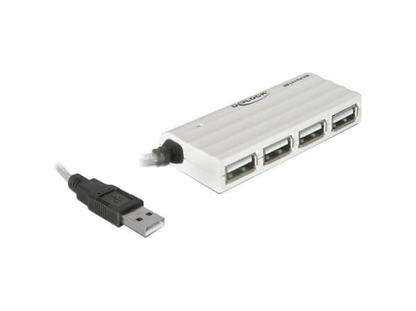 Delock HUB USB 2.0 - Hubb - 4 x USB 2.0 - skrivbordsmodell