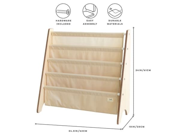 3 Sprouts Bogreol, Beige
