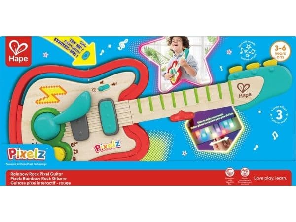 Hape Pixelz Rainbow Rock Guitar
