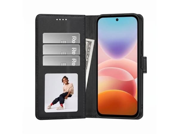 Tech-Protect Wallet Case for Xiaomi Redmi 17G / 5G - Black