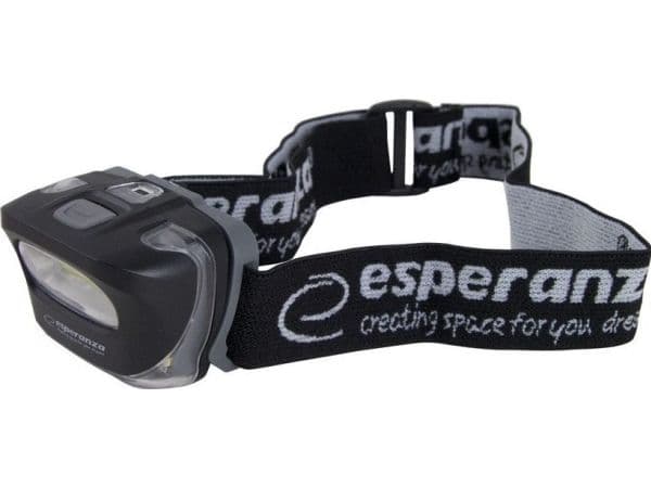 Esperanza LYNX - Pään taskulamppu - LED (COB) - 3-toimintatila