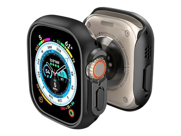 Spigen Thin Fit - Stötsskydd för smartwatch - polykarbonat - svart