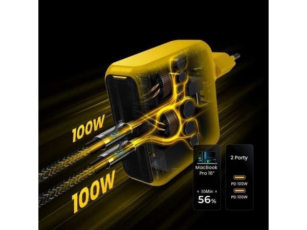 Laddare AOHI Magcube PD 100W 2x USB-C