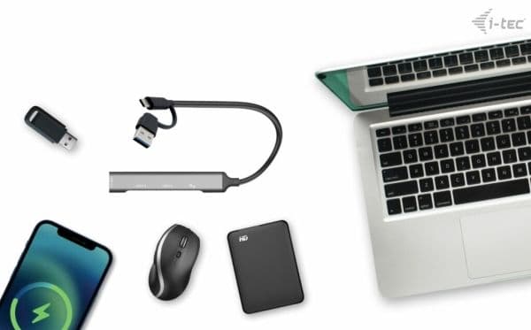 I-TEC USB-A/USB-C 4-PORTERS HUB 1X USB-C 3.1+3X USB 2.0