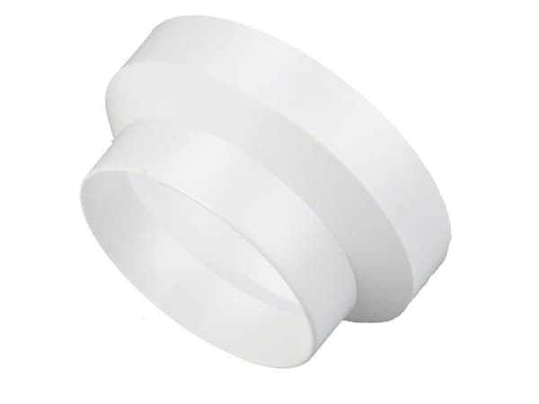Reduktion Ø100/125 mm, hvid