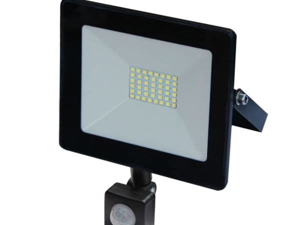 VOLTENO LED-reflektor B.O.SLIM 10W, bevegelse, hvit utendørs