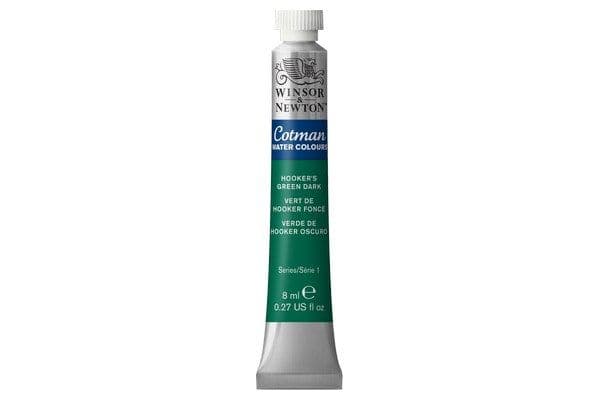 Cotman vattenfärg 8 ml Hookers Green Dark 312