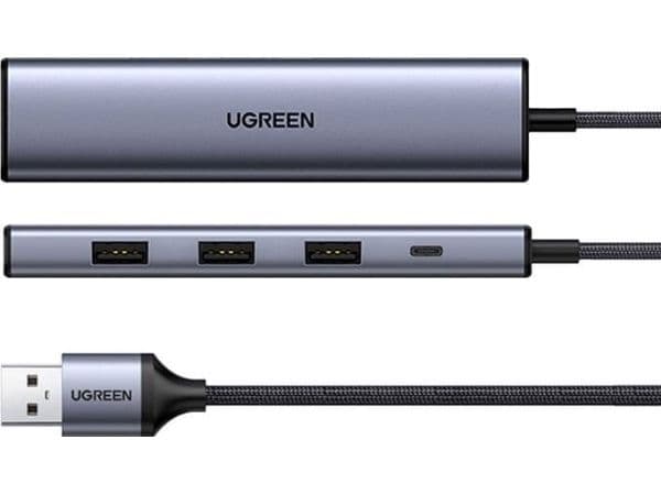 Ugreen USB HUB Splitter - 4x USB 3.0 grå (CM473 20805)