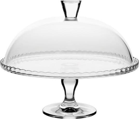Pasabahce glasfat med lock 32 cm för tårta
