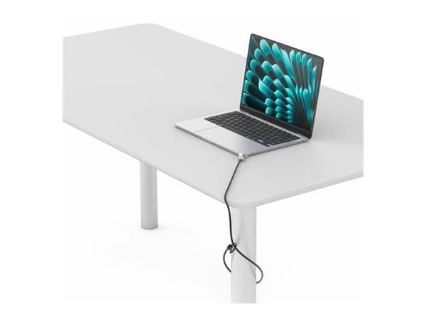Compulocks Ledge Lock Adapter for MacBook Air 15" M2-M4 with Keyed Cable Lock Silver - Säkerhetssats för system - nyckellås - för Apple MacBook Air...