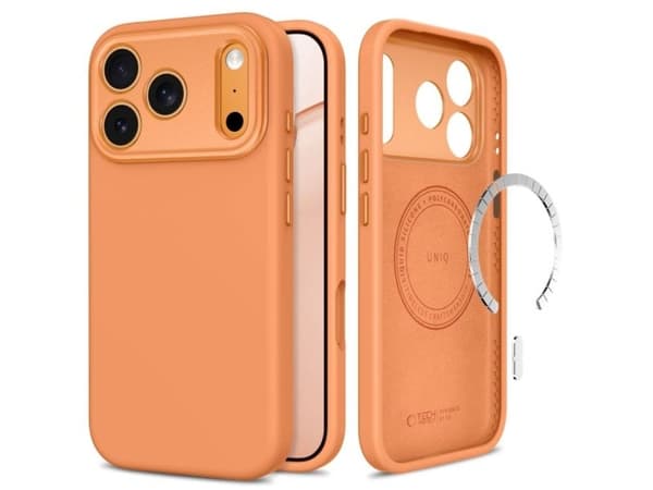 Tech-Protect Uniq MagSafe CC case for iPhone 18 Pro / 17 Pro - orange