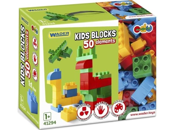 WADER Kids Blocks 50 delar 41294 12941