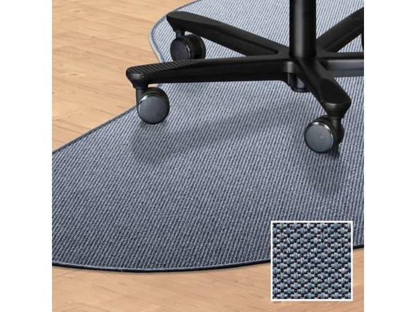 Stolunderlag dråpeform 150x120 i teppe - turkis