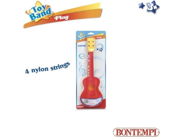 Bontempi Spanish guitar, Musikleksak, Gitarr, 3 År, 200 g, Röd