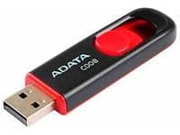 ADATA Classic Series C008 - USB-flashstasjon - 32 GB - USB 2.0 - svart, rød