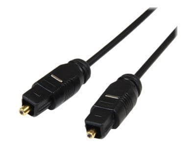 StarTech.com 15 ft Thin Toslink Digital Optical SPDIF Audio Cable - 15ft / 15 Feet Optical Audio Cable (THINTOS15) - Digial audiokabel (optisk) - S...