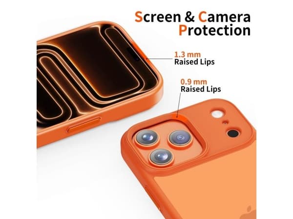 Tech-Protect MagMat-etui for iPhone 17 Pro - oransje og matt