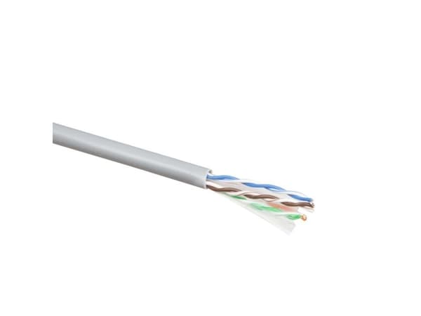 ACT CAT6 U/UTP PVC solid med pardelare 100 m rulle C6 U/UTP SOLID PVC grå 100 m (XS100H)