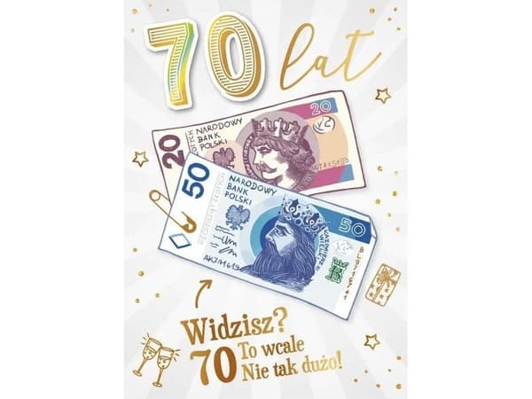 Gratulationskort Födelsedag 70