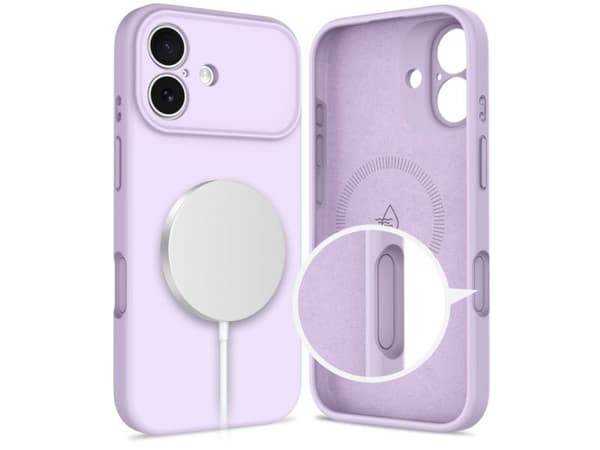 Tech-Protect silikon MagSafe-skal för iPhone 17 - lila