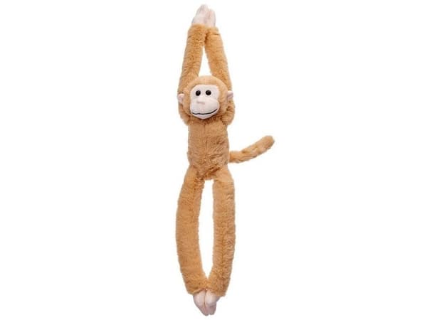 Hengende ape-maskot beige