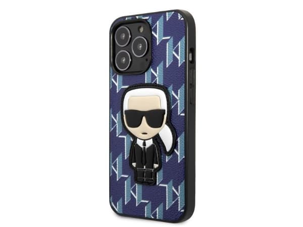 Karl Lagerfeld KLHCP13XPMNIKBL iPhone 13 Pro Max 6.7" hardcase blå/blå monogram ikonik patch