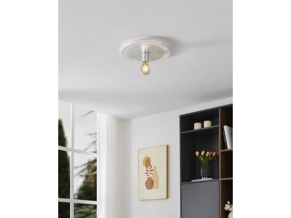 EGLO PASSANO taklampe HVIT/SØLV