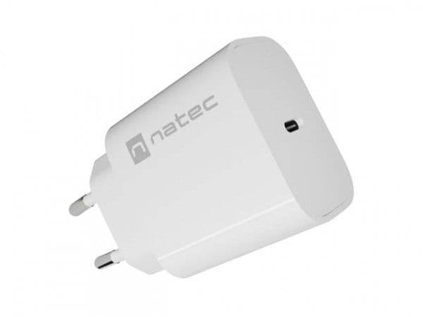 NATEC RIBERA-lader 1x USB-C 20W hvit