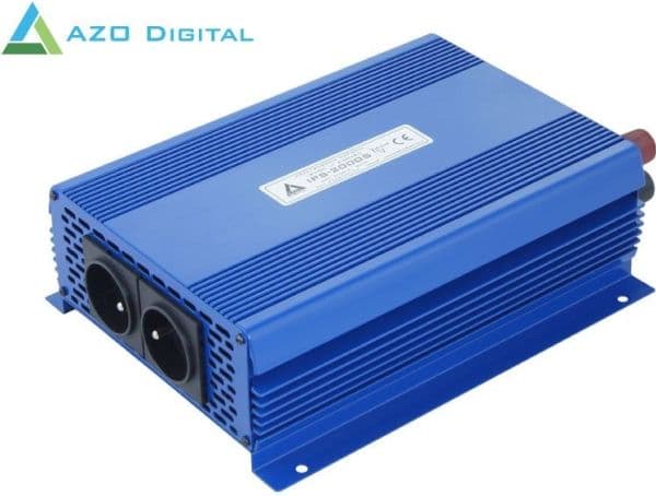 AZO Digital 24 VDC / 230 VAC ECO MODE SINUS IPS-2000S 2000W spændingsomformer