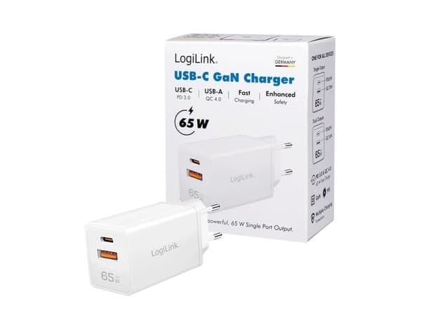 LogiLink PA0371, inomhus, AC, 20 V, Vit