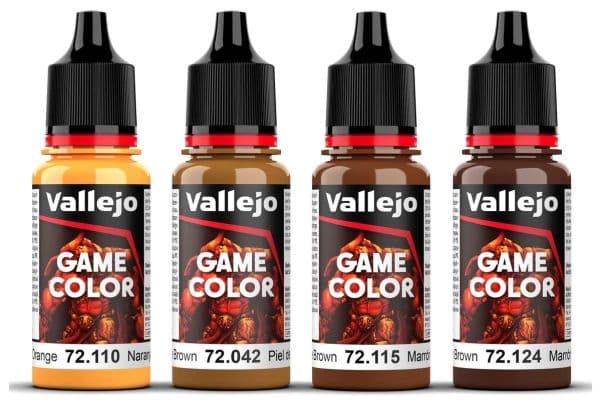 Vallejo Game Color 72.385 Läder set 4 x 18 ml
