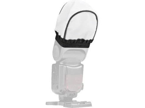 Walimex Universal Fabric Diffuser - Blitzdiffusør - sølv/hvit - syntetisk fiber - 8 cm x 9.5 cm