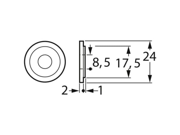 FTCAP I8-18 isolasjonsskive (Ø) 25 mm 1 stk
