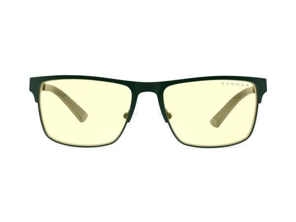 Gunnar Optiks Pendleton, Unisex, Oval, Mode, Grön, Rostfritt stål, Bärnsten